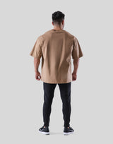 LÝFT Logo Big T-Shirt - Beige