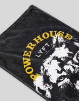 LÝFT × Power House Gym Lion Towel - Black