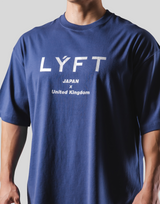 LÝFT Logo Big T-Shirt - Navy