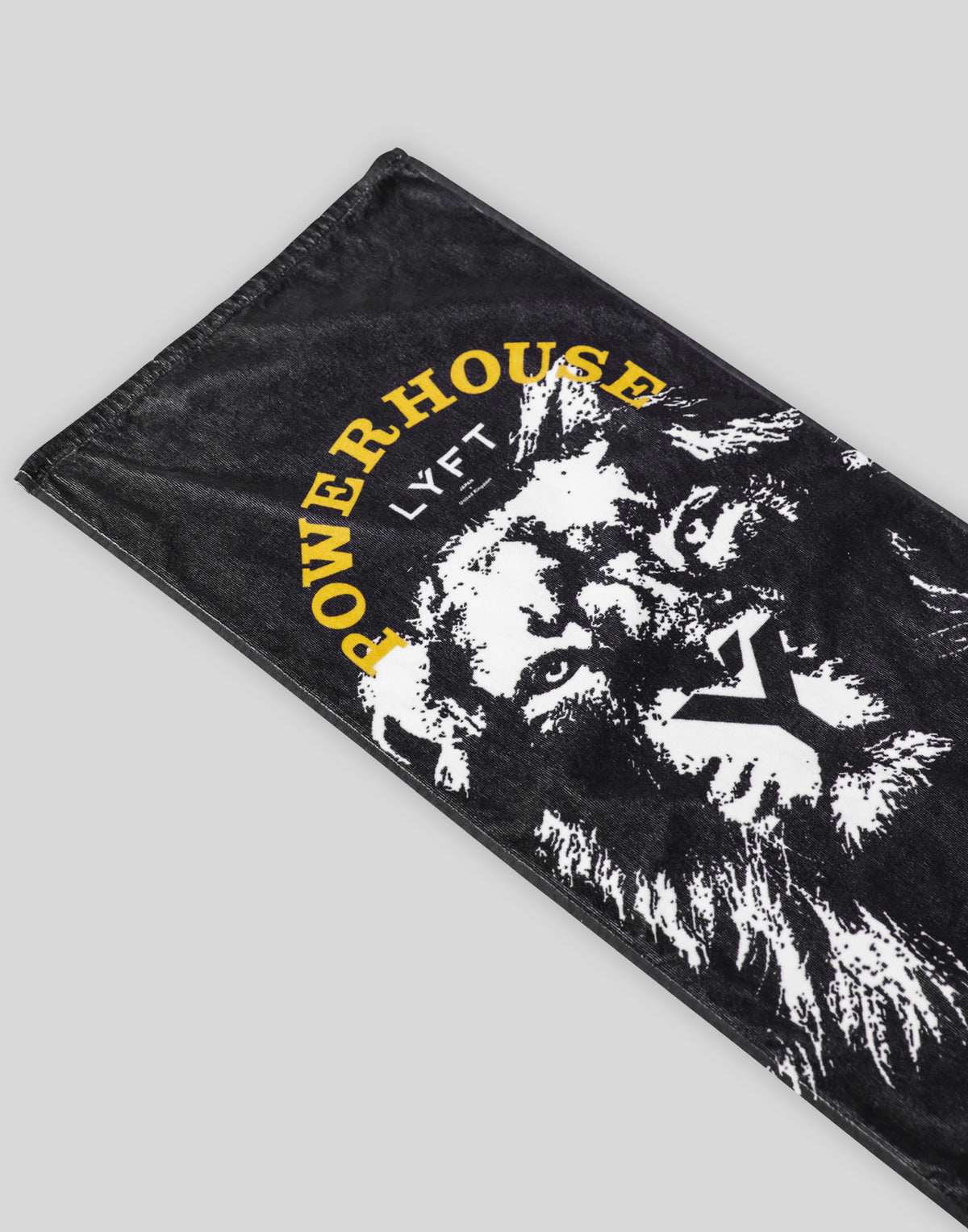 LÝFT × Power House Gym Lion Towel - Black