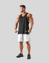 Outline Logo Pile Tanktop - Black