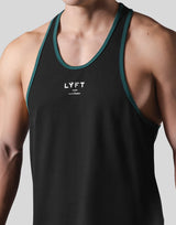 Piping Training Tanktop - Black/Green