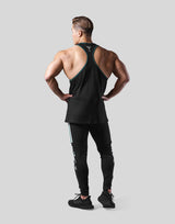 Piping Training Tanktop - Black/Green