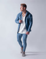 Ý 2way Workout Zip up Wear - L.Blue
