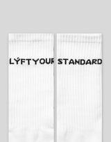 Message Middle Socks - White