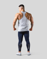 Back Mesh Training Tanktop - Grey