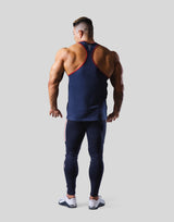 Piping Training Tanktop - Navy/Red
