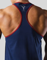 Piping Training Tanktop - Navy/Red