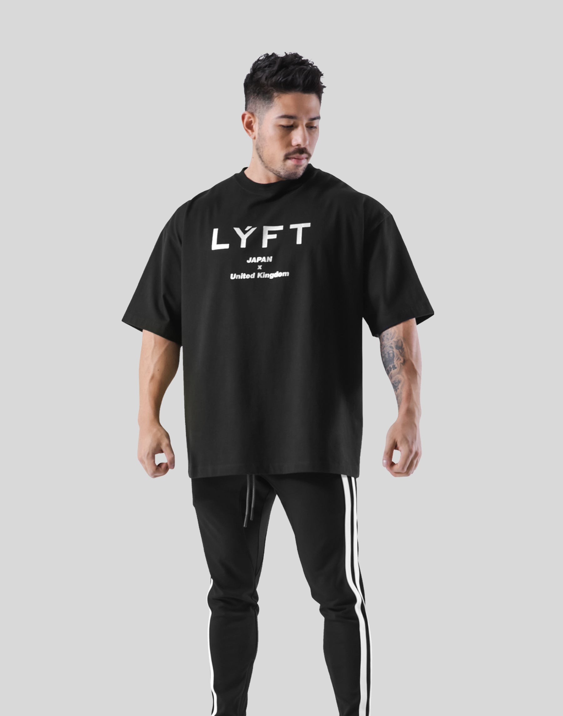 LÝFT Logo Big T-Shirt - Black