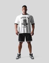 Dog Graphic Big T-Shirt - White