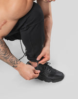 Stretch Sweat Cargo Pants - Black