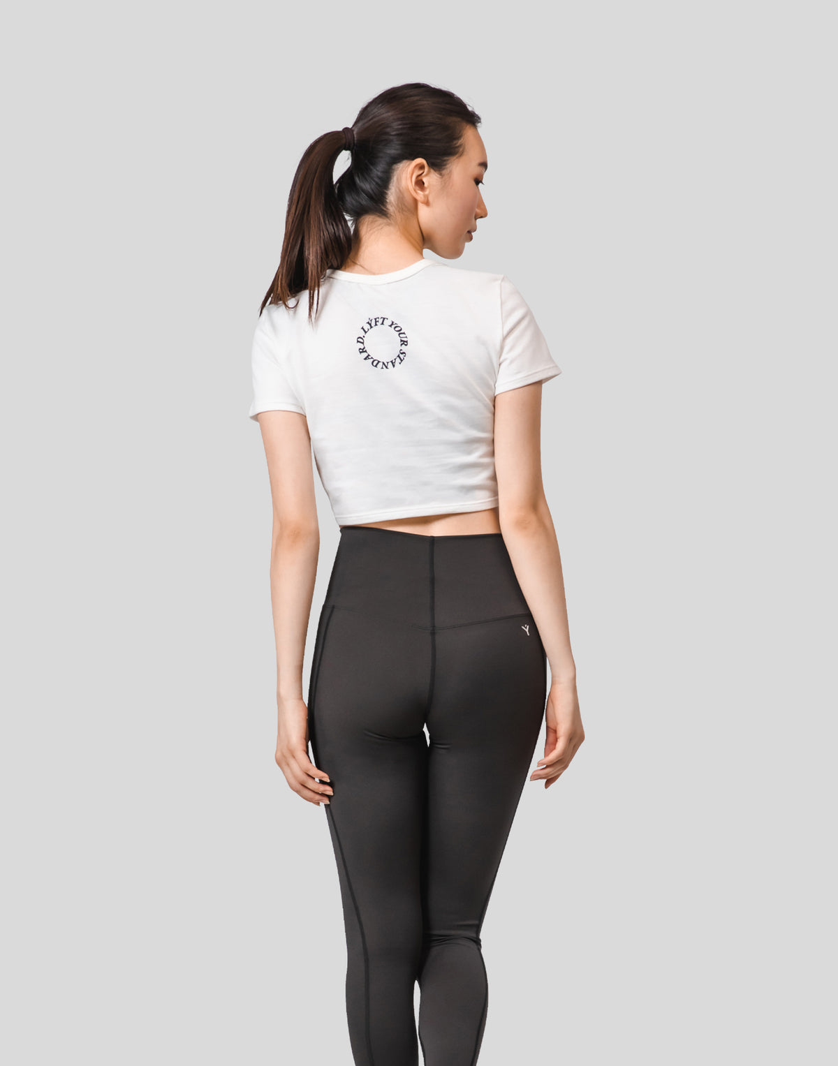 Message Ring Cropped T-Shirt - White