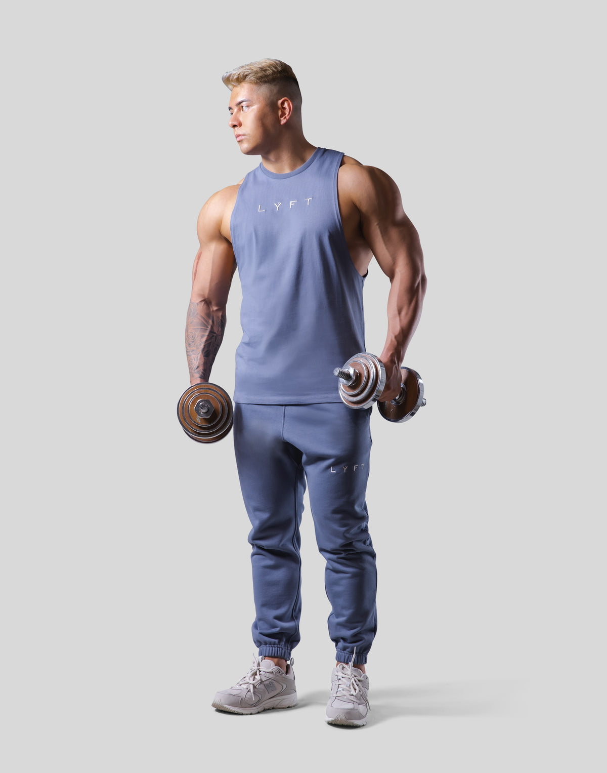 Logo Stitch Drop Tanktop - L.Navy