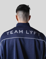 Oversize Round Separate Track Jacket - Navy