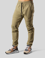 Back Message Separate Nylon Pants - Olive