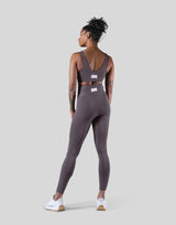 Ribbed Back Label Bratop - Ash Grey