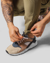 Back Message Separate Nylon Pants - Olive