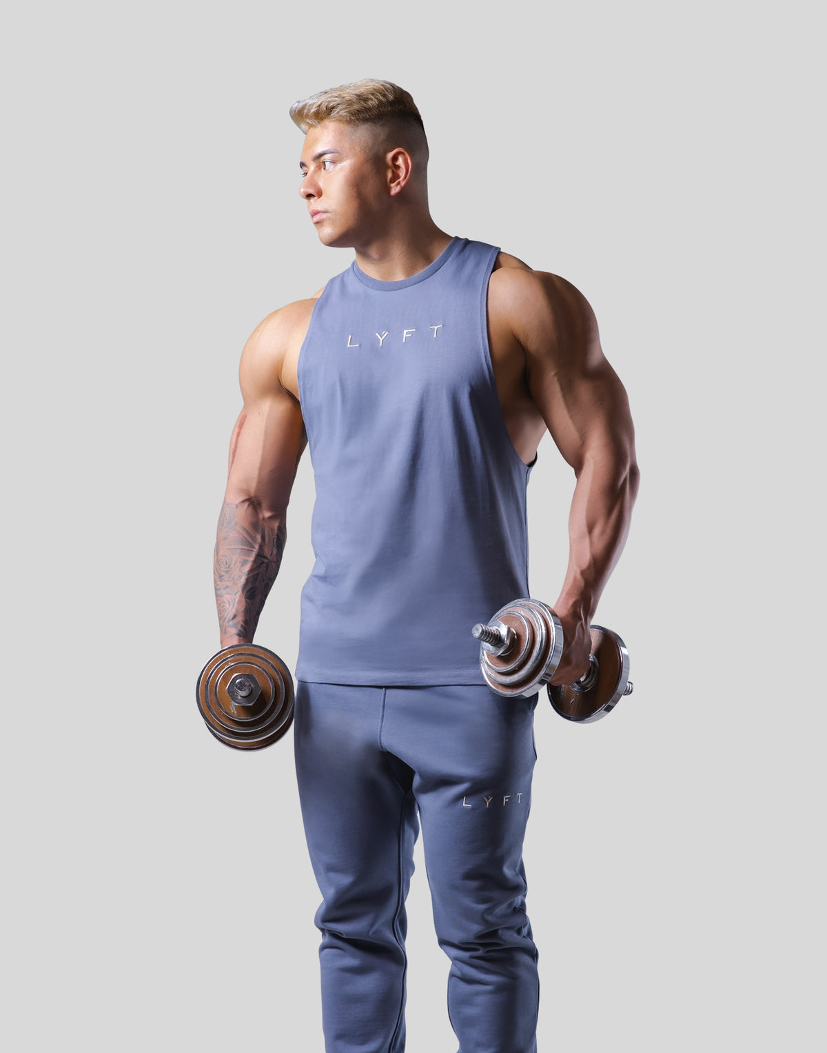 Logo Stitch Drop Tanktop - L.Navy