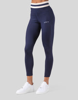 Stripe High Rise Leggings - Navy