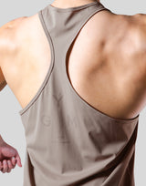 Stretch Waffle Nylon Training Tanktop - Sand