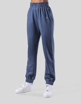 Wide Rib Sweat Pants - Navy