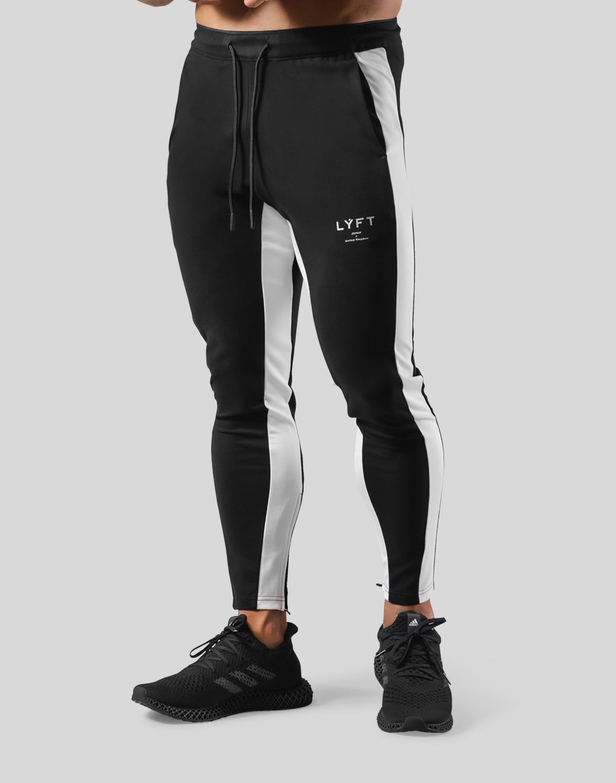 2Way Stretch Both Side Line Pants - Black
