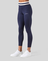 Stripe High Rise Leggings - Navy