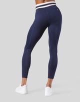 Stripe High Rise Leggings - Navy