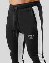 2Way Stretch Both Side Line Pants - Black