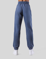 Wide Rib Sweat Pants - Navy