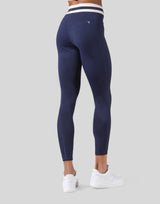 Stripe High Rise Leggings - Navy