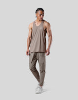 Stretch Waffle Nylon Training Tanktop - Sand