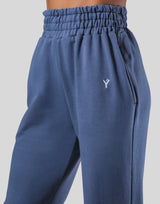 Wide Rib Sweat Pants - Navy