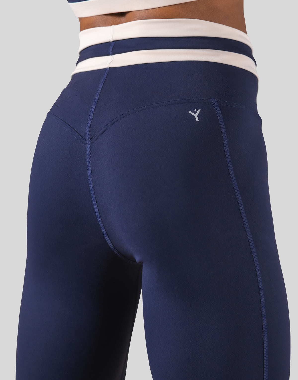 Stripe High Rise Leggings - Navy