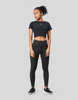 LÝFT Cropped T-Shirt - Black