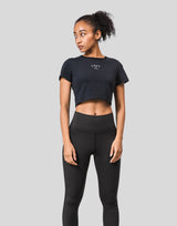 LÝFT Cropped T-Shirt - Black