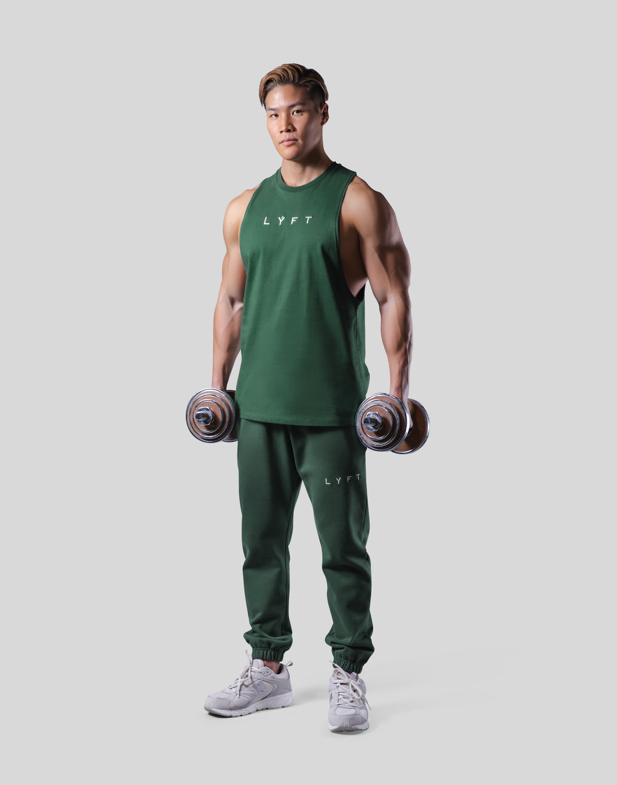 Logo Stitch Drop Tanktop - Green