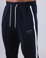 One Line Stretch Pleats Pants - Black