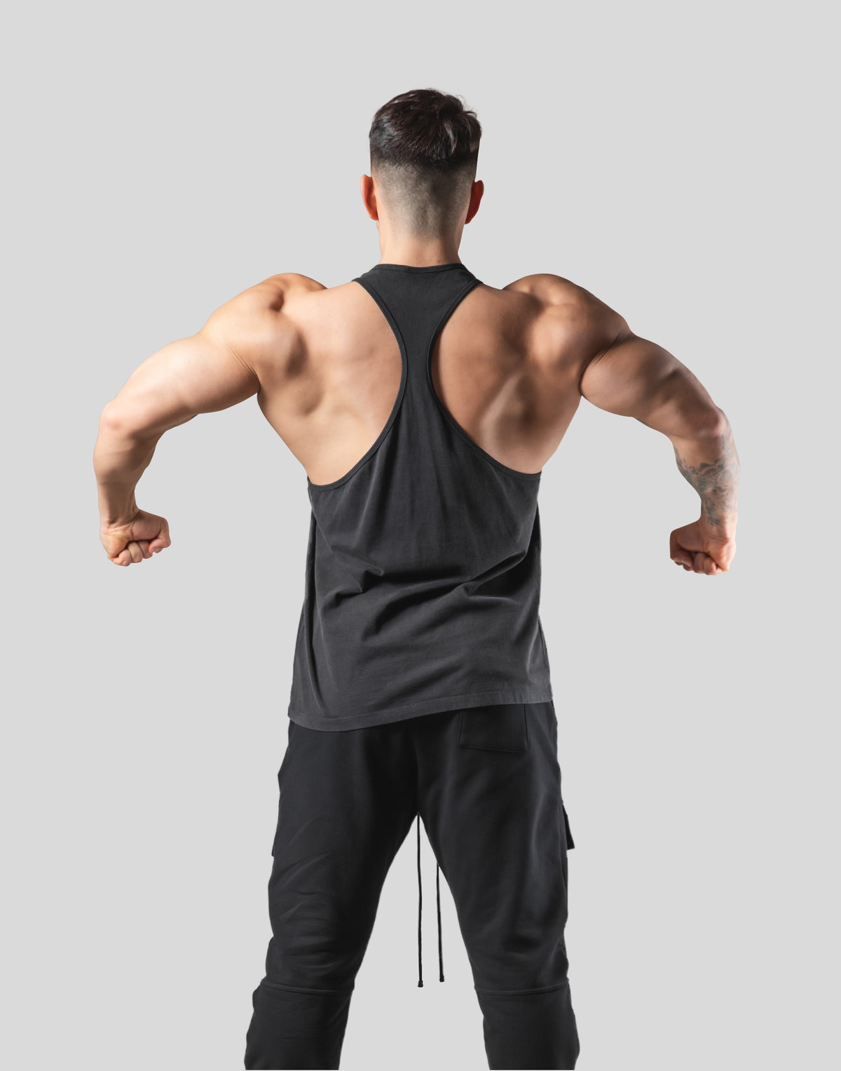 Lion Ring Vintage Training Tanktop - Black