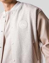 Message Ring Stadium Jacket - Beige