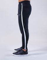 One Line Stretch Pleats Pants - Black