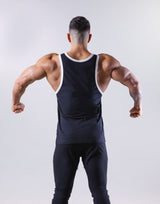 Old Logo Piping Tanktop - Black