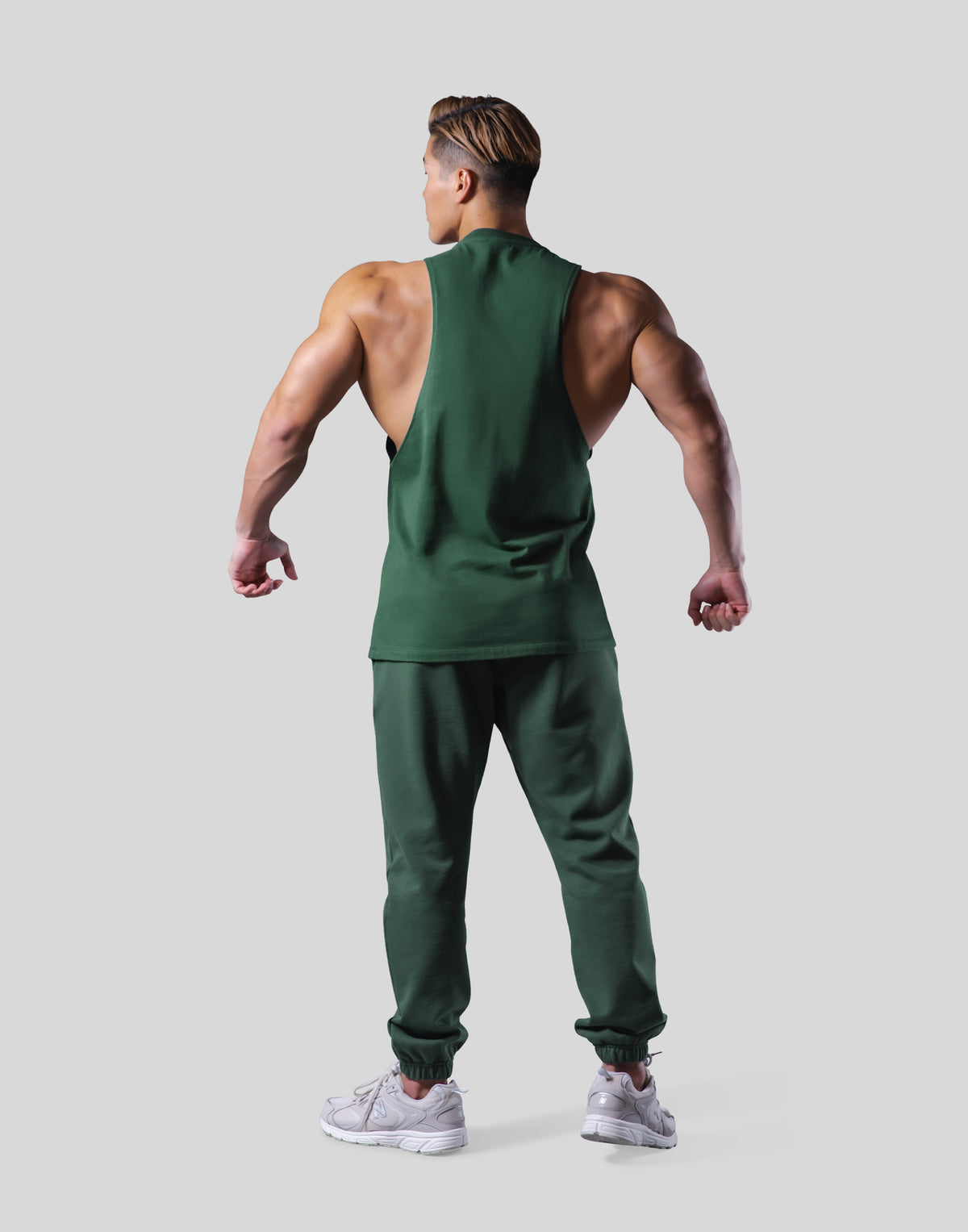 Logo Stitch Drop Tanktop - Green