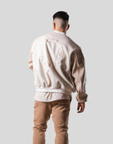 Message Ring Stadium Jacket - Beige
