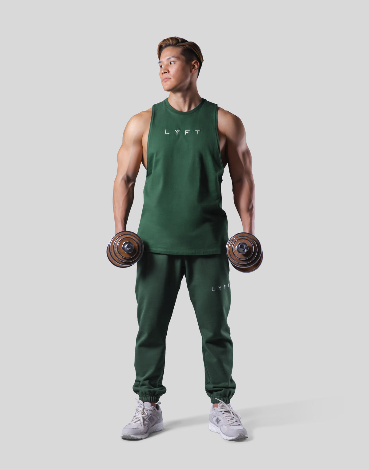 Logo Stitch Drop Tanktop - Green