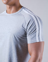 Slim Fit 2 Line T-Shirt - Grey