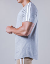 Slim Fit 2 Line T-Shirt - Grey