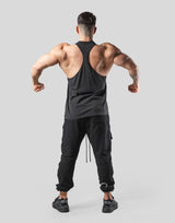 Lion Ring Vintage Training Tanktop - Black