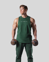 Logo Stitch Drop Tanktop - Green