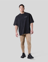 Lion Ring Vintage Big T-Shirt - Black